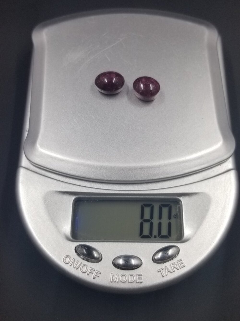 Pair of Star Rubies — Loose Cabochon Cut and Polished Gems, 8.0ct*